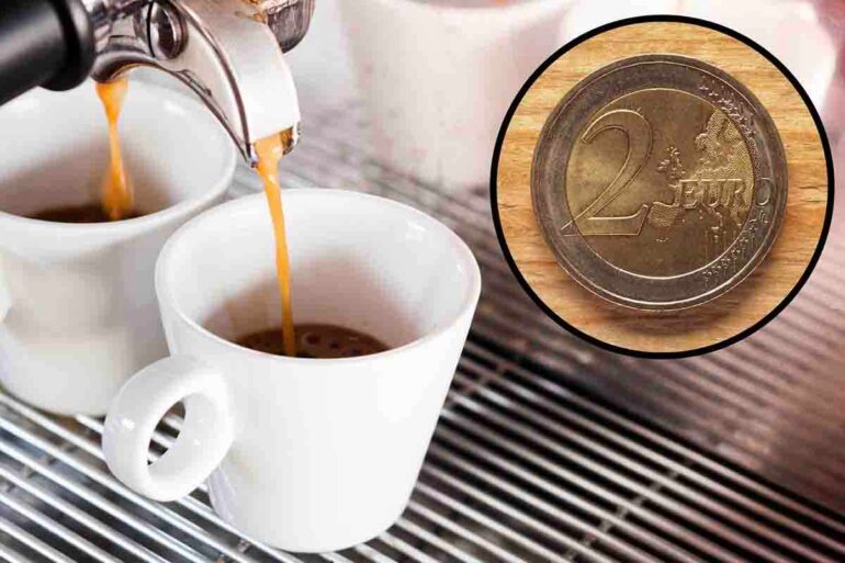 Caffè al bar verso i 2 euro