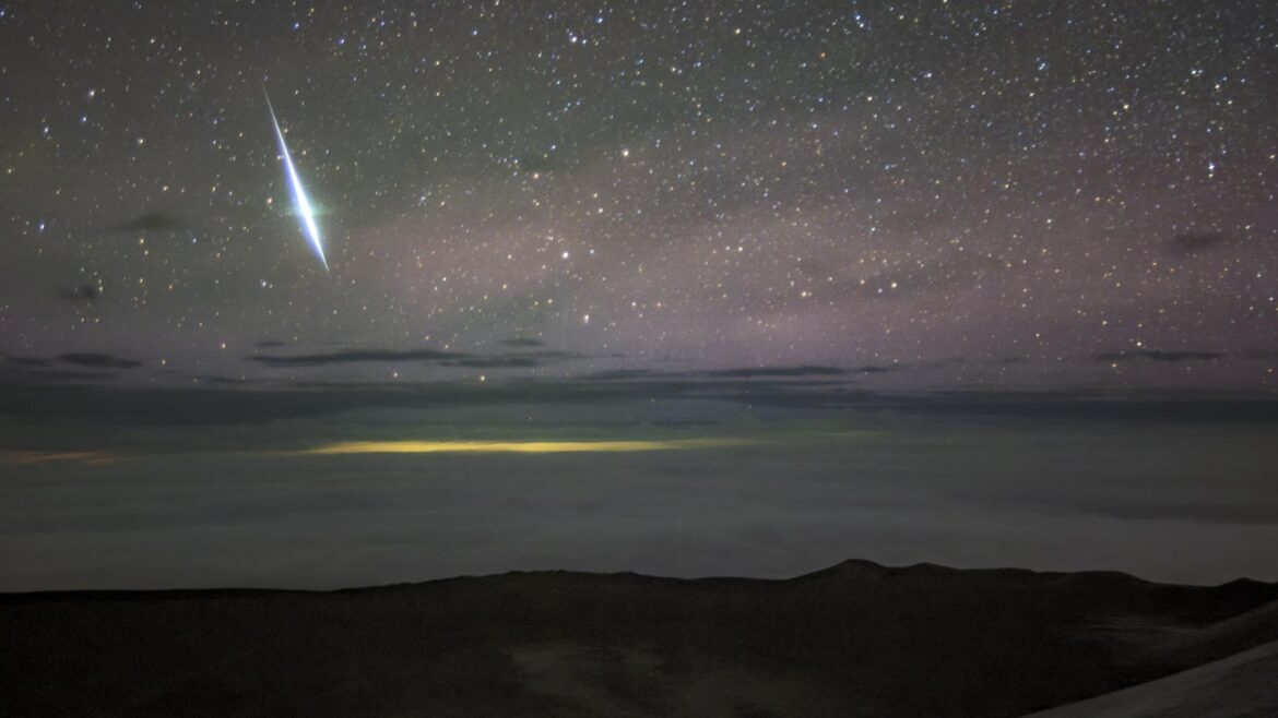 pioggia di meteore di Natale