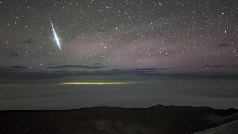 pioggia di meteore di Natale