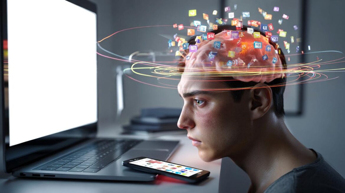 smartphone spento effetti cervello