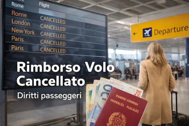 voli cancellati rimborsi diritti