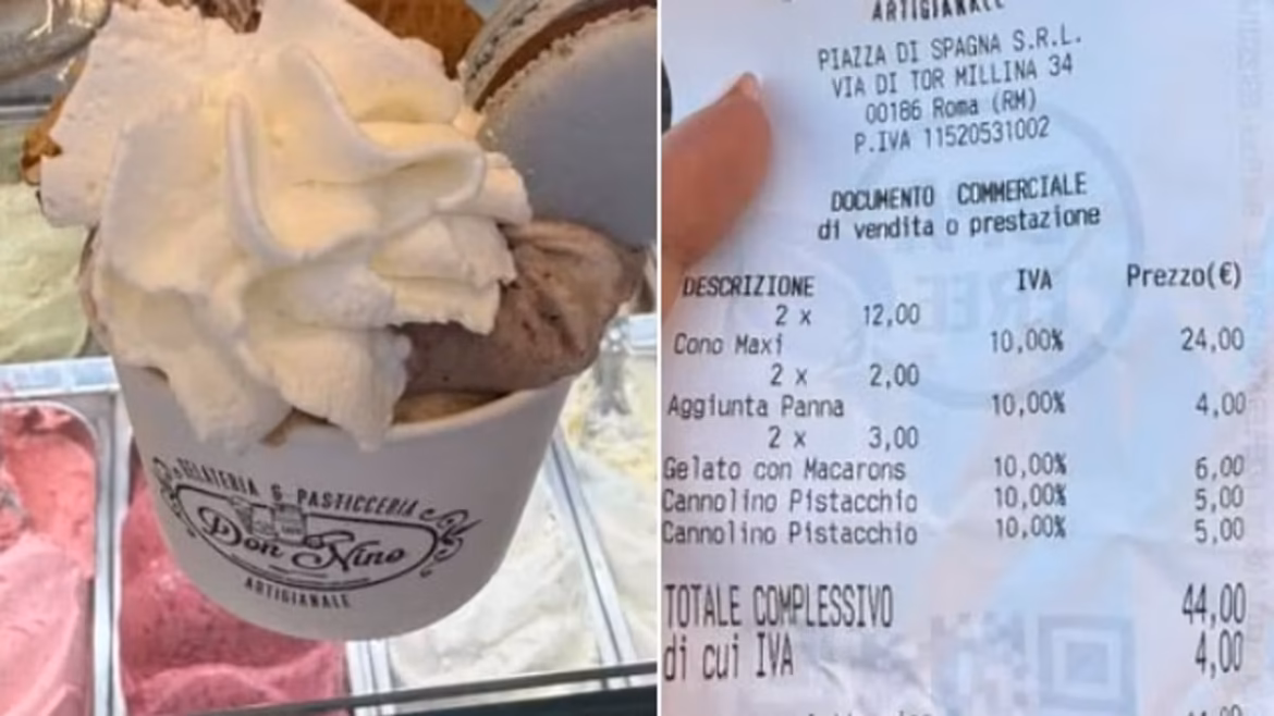 gelato 44 euro Roma