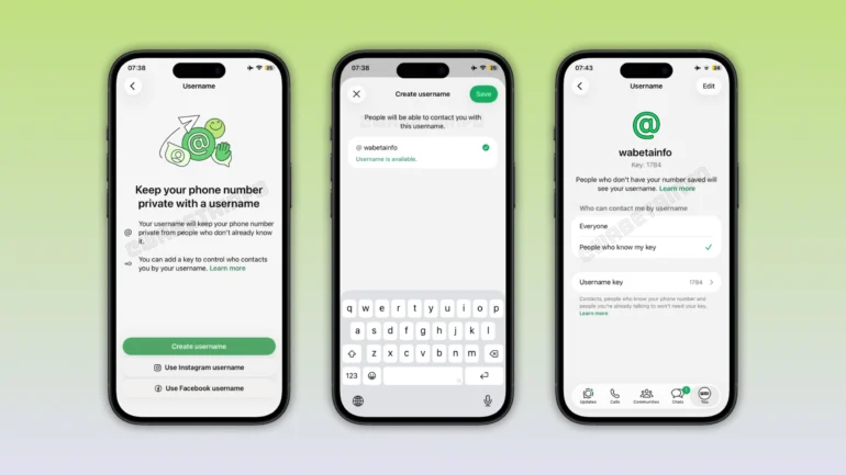 username WhatsApp